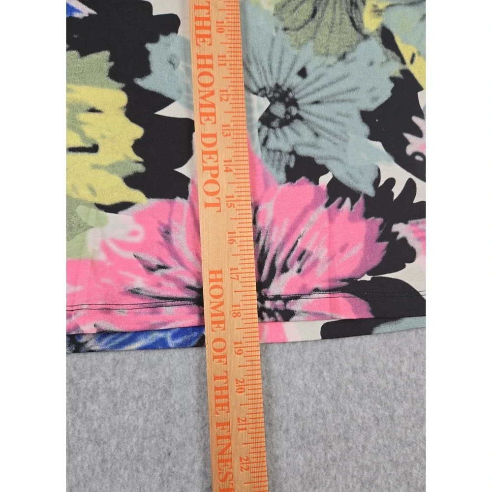 Adidas‎ Original Girls Size Large (14) Oversize Floral Print Cropped Tee NWT